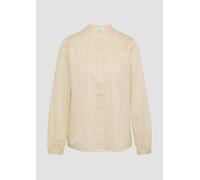 Satinbluse mit Raffungen 48 Beige 2161031.8100.48