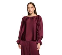 Satinbluse VERA MONT "Damen mit Fledermausärmeln", Damen, Gr. 34, deep dahlia, Satin, Obermaterial: 100% Polyester, loose fit normal, tiefer Rundhals, Blusen (11150965-34) deep dahlia