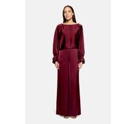 Satinbluse VERA MONT "Damen mit Fledermausärmeln", Damen, Gr. 40, deep dahlia, Satin, Obermaterial: 100% Polyester, loose fit normal, U-Boot-Ausschnitt, Blusen (11150965-40) deep dahlia