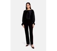 Satinbluse VERA MONT "Damen mit Fledermausärmeln", Damen, Gr. 46, schwarz, Satin, Obermaterial: 100% Polyester, loose fit normal, tiefer Rundhals, Blusen (76288241-46) schwarz