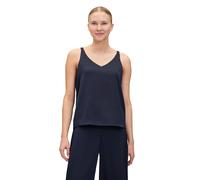 Satinbluse VERA MONT "Damen mit V-Ausschnitt", Damen, Gr. 34, blau (night sky), Satin, Obermaterial: 100% Polyester; Futter: 100% Polyester / Futter2: 100% Polyester, festlich, lässig geschnitten norm