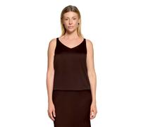Satinbluse VERA MONT "Damen mit V-Ausschnitt", Damen, Gr. 34, rostbraun, Satin, Obermaterial: 100% Polyester. Futter: 100% Polyester, festlich, lässig geschnitten normal, V-Ausschnitt, Blusen (5144834