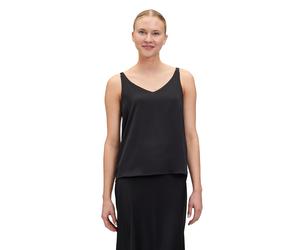 Satinbluse VERA MONT "Damen mit V-Ausschnitt", Damen, Gr. 34, schwarz, Satin, Obermaterial: 100% Polyester; Futter: 100% Polyester / Futter2: 100% Polyester, festlich, lässig geschnitten normal, V-Aus