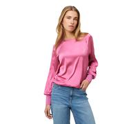 Zero Satinbluse Damen mit Strickbündchen Raspberry Velvet Größe 42