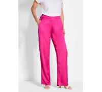 Schlupfhose GOLDNER "Satinhose VERA mit weitem Bein", Damen, Gr. 42, N-Gr, pink, Obermaterial: 100% Viskose CV., Hosen Schlupfhose (76297009-42) pink