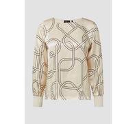 Satinierte Viskose-Bluse mit Print 46 creme 2170389.07A3.46