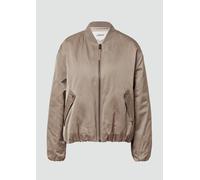 Satinierter Blouson mit gerafftem Saum L Beige 2166587.9625.L