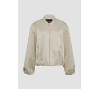 s.Oliver BLACK LABEL Satinierter Oversize-Blouson mit elastischem Saum beige 36