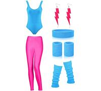 SATINIOR Damen Einteiler Einteilig, Seeblau, Rosenrot, 36