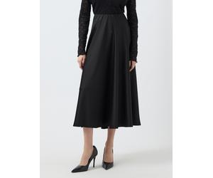 Satinrock Y.A.S "YASPELLA HW VOLUME ANKLE SKIRT S. NOOS", Damen, Gr. 38, schwarz, Web, Obermaterial: 97% Polyester, 3% Elasthan, unifarben, knöchellang, Röcke (75636748-38) schwarz