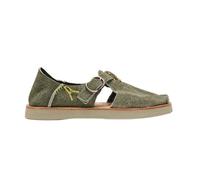 Satorisan - Benirras Microperforated - Sandalen Herren und Damen - Flache Leder Sandalen Bequem, Nachhaltig und Dauerhaft - Farbe Celery - Größe 39