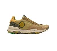Satorisan - Chacrona Linen - Casual Sneaker Herren - Vintage Leder und Leinen Sportschuhe Bequem, Nachhaltig und Dauerhaft - Wheathered Khaki - 42