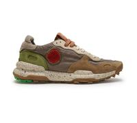Satorisan - Chacrona Linen - Casual Sneaker Herren - Vintage Leder und Leinen Sportschuhe Bequem, Nachhaltig und Dauerhaft - Farbe Faded Chestnut - Größe 43
