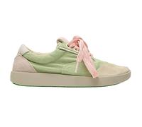 Satorisan - Hatko Vintage - Casual Sneaker Damen - Vintage Leder und Leinen Sportschuhe Bequem, Nachhaltig und Dauerhaft - Farbe Clarity Green - Größe 42