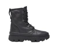Satorisan - Unalome Laces Premium - High-top Damen - Vintage Leder Stiefel Bequem, Nachhaltig und Dauerhaft - Farbe Black - Größe 36