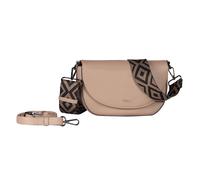 Satteltasche GABOR "Linda", Damen, Gr. B/H/T: 25,5cm x 16,5cm x 9cm, beige (taupe), Polyurethan, Taschen, weiches Kunstleder mit elegantem Schultergurt aus edlem Gewebeband (96456457-0) taupe