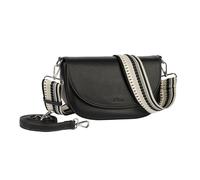 Satteltasche GABOR "Linda Summer", Damen, Gr. B/H/T: 25,5cm x 16,5cm x 9cm, schwarz, Lederimitat, clean, gepflegt, unifarben, Taschen, Damen Umhängetasche, Schultertasche mit dezentem Logo (39462800-0