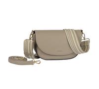 Satteltasche GABOR "Linda Summer", Damen, Gr. B/H/T: 25,5cm x 16,5cm x 9cm, taupe, Lederimitat, clean, gepflegt, unifarben, Taschen, Damen Umhängetasche, Schultertasche mit dezentem Logo (81826960-0)