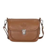 Sattlers & Co. Umhängetasche The Smooth Pachiki | schicke Umhängetasche für Damen | mit längenverstellbarem Schulterriemen | aus echtem Leder (cognac)