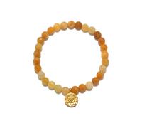 Satya Jewelry Armband Solar Plexus Chakra Yellow Jade, vergoldet