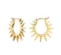 Satya Jewelry Creolen Incandescent Glow Starburst Hoop, vergoldet