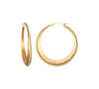 Satya Jewelry Creolen Timeless Beauty Dot Hoop, vergoldet