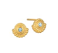Satya Jewelry Ohrstecker Coming Into Focus Blue Topaz Stud, vergoldet