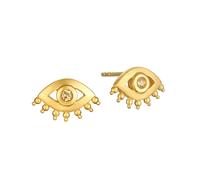Satya Jewelry Ohrstecker Personal Power Evil Eye Citrine, vergoldet