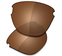 Saucer Premium Ersatzgläser für Oakley Frogskins Lite OO9374 Sonnenbrillen High Defense - Amber Brown Polarisiert