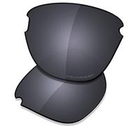 Saucer Premium Ersatzgläser für Oakley Frogskins Lite OO9374 Sonnenbrillen High Definition - Shield Black Polarisiert