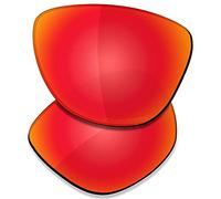 Saucer Premium Ersatzgläser für Oakley Frogskins OO9013 Sonnenbrillen High Defense - Fire Red Polarisiert