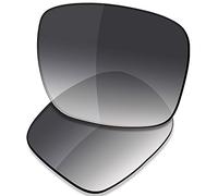 Saucer Premium Ersatzgläser für Oakley Holbrook Mix OO9384 Sonnenbrillen High Defense - Grey Gradient Tint Polarisiert