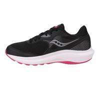Saucony Cohesion 16 Damen-Sneaker, Schwarz/Fuchsia, 7 Wide