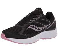 Saucony Damen Cohesion 14 Straßen-Laufschuh, Schwarz/Rosa, 43 EU Weit