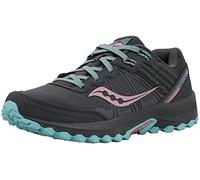 Saucony Damen Excursion TR14 Traillaufschuh, Grau/Rosa/Aqua, 40.5 EU