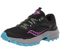 Saucony Damen Excursion Tr15 Traillaufschuh, Schwarz/Raz/Lime, 38.5 EU