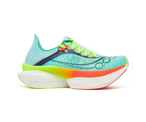 Saucony Endorphin Elite 2 Wettkampfschuh Unisex-türkis, orange, Größe 42