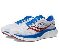 Saucony Herren Ride 17 Laufschuhe Neutralschuh Weiß - Blau 47