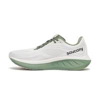 Saucony Herren Ride 18 Laufschuhe, Weiß/Olivine, 13