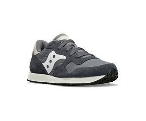 Saucony Leder-Sneakers "DXN Trainer" in Grau - Größe 37,5 | Damen Sneakers