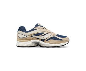 Saucony Leder-Sneakers "Progrid Omni 9" in Beige - Größe 44 | Damen Sneakers