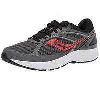 Saucony Men's Cohesion 14 Road Running Shoe, Charcoal/Flame, 13