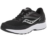 Saucony Men's Cohesion 15 Running Shoe, Black/White, 11 Wide