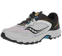 Saucony Men's Excursion TR15 Trail Running Shoe, Fog/Black/Topaz, 10.5