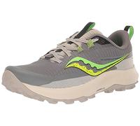 Saucony Men's Peregrine 13 Sneaker, Gravel/Slime, 9.5