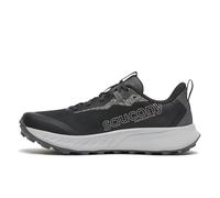 Saucony Men's Peregrine 15, Black/Shadow, 14 Wide