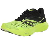 Saucony Men's Ride 16 Sneaker, Citron/Black, 7.5
