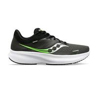 Saucony Men's Ride 16 Sneaker, Umbra/Slime, 12