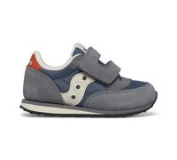 Saucony Originals Baby Jazz HL Sneaker, Grey/Blue/Orange, 29 EU