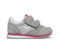 Saucony Originals Baby Jazz HL Sneaker, Grey/Silver/Pink, 26 EU